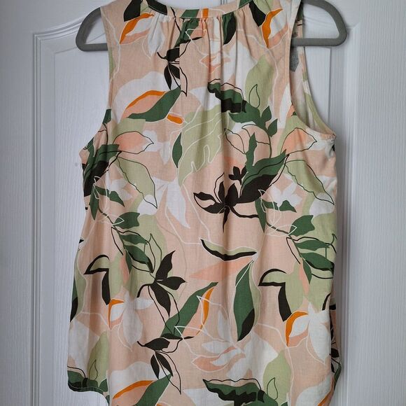 Nicole Miller Multicolor Floral Sleeveless Blouse - Picture 2 of 9